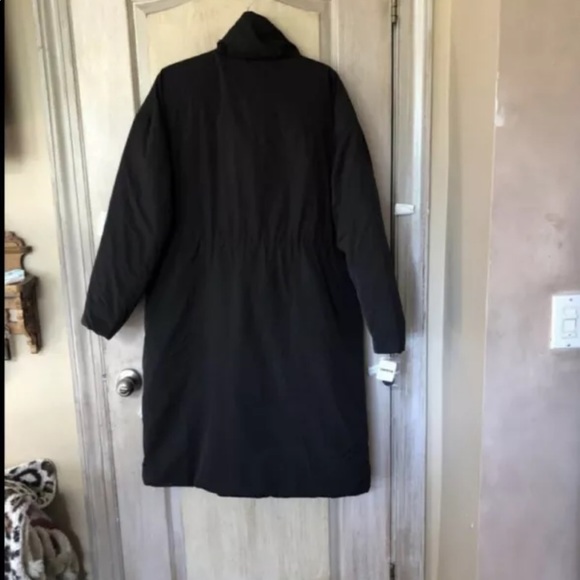 Free People Coat Maxi Downtown Duvet Puffer Adjustable Waist Black - Picture 6 of 7